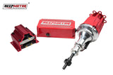 Deepmotor SBF Billet Distributor Coil Ignition Box Kit for Ford 289 302 Red