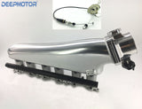 Deepmotor 1JZ GTE Billet Intake Manifold Fuel Rail 90mm Throttle Body Set +Cable