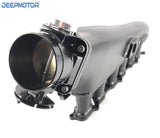Deepmotor 2JZ-GTE 90mm Billet Intake Manifold Fuel Rail Throttle Body Set +Cable