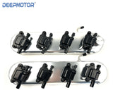 LS Fabricated Valve Covers with D510C Ignition Coils for LS1 LS2 LS3 LS6 Silver