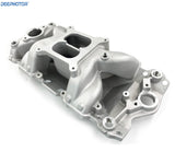 Deepmotor SBC Air Gap Dual Plane intake manifold for Small Block Chevy 350 400