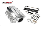 Billet 102mm Intake Manifold Set with Burst Panel Flange for LS1 LS2 LS6 Silver