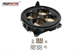 Deepmotor Billet Aluminum 2200 CFM 4 Barrel 4500 Dominator Throttle Body Black