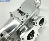 Billet Intake Manifold for S13 SR20 SR20DET Fuel Rail 76mm Throttle Body Set Sil