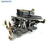 Deepmotor 2 Barrel Carburetor 350 CFM Manual Choke Silver