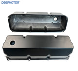 Fits Ford 351C Black Aluminum Valve Covers - Tall w/Hole