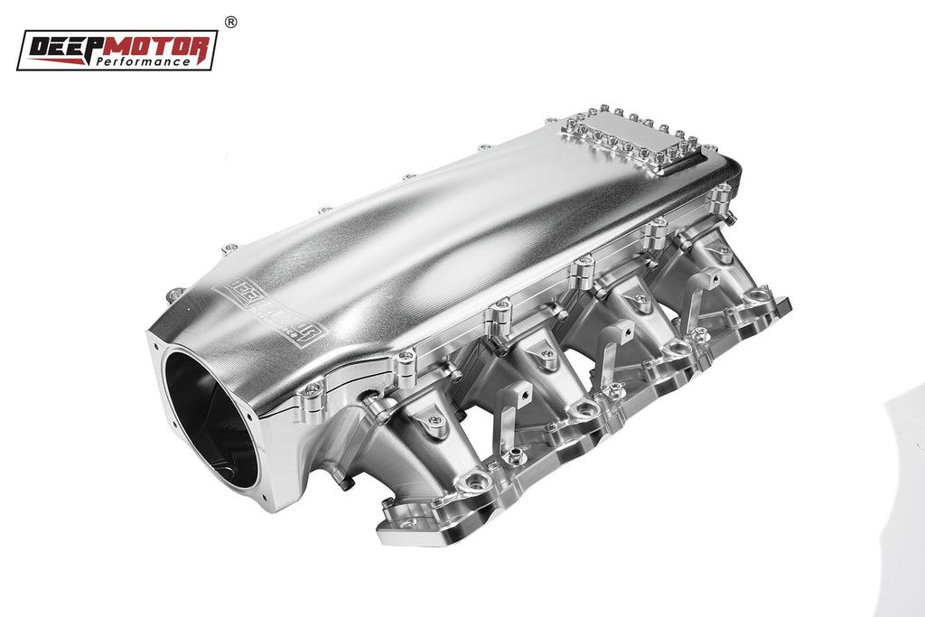 Burst Panel Drag Racing Intake Billet CNC 102mm Intake Manifold Set with Burst Panel Flange for LS3 L ...
