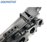 INTAKE MANIFOLD CNC FOR S13 SR20DET SR20 + 76mm THROTTLE BODY + FUEL RAILS BLACK