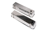 Valve Covers Tall Cast Aluminium Black for Ford 429 460 Big Block (Silver)