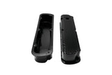 SBF Small Block For Ford 260 289 302 351W Finned Fabricated Aluminum Tall Valve Covers Set (Black)