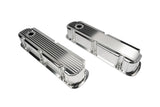 SBF Small Block For Ford 260 289 302 351W Finned Fabricated Aluminum Tall Valve Covers Set (Silver)
