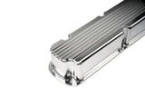 SBF Small Block For Ford 260 289 302 351W Finned Fabricated Aluminum Tall Valve Covers Set (Silver)