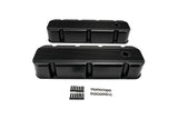 Aluminum Finned Fabricated Valve Cover for Big Block Chevy BBC 396 454 w/Breather Hole (Black)