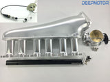 Deepmotor 2JZ-GE Billet Intake Manifold Fuel Rail 90mm Throttle Body