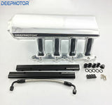 Fabricated Intake Manifold for 2011-2014 Mustang 5.0L Ford 90mm EFI+ Fuel Rails