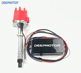 Billet Distributor Coil Ignition Kit for SBC BBC Chevy 350 454 Pro Anodized