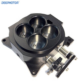 Deepmotor CNC Billet 1000 CFM 1.75" Core 4-Barrel 4150 Throttle Body Black