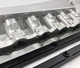 CNC 2JZ-GE Intake Manifold Fuel Rail Throttle Body Set 12 Injectors Sliver