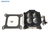 Deepmotor CNC Billet 1000 CFM 1.75" Core 4-Barrel 4150 Throttle Body Black