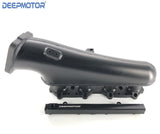 S14 S15 SR20DET 76mm Billet Intake Manifold Fuel Rail Throttle Body Black