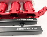 Deepmotor CNC 2JZ-GE Intake Manifold Fuel Rail Throttle Body Set 12 Injectors