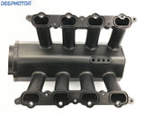 Fabricated Intake Manifold for 2011-2014 Mustang 5.0L Ford 90mm Fuel Rails Black