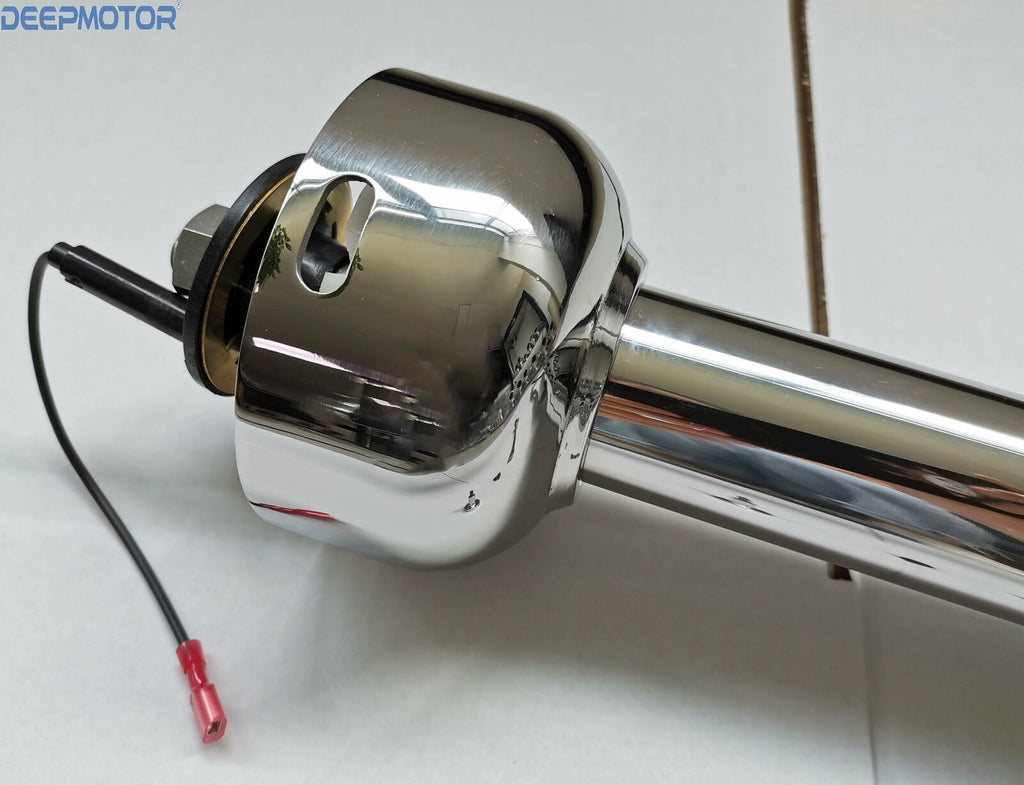 Deepmotor 30'' Stainless Steel Universal Straight Steering Column Poli