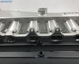 CNC 2JZ-GE Intake Manifold Fuel Rail Throttle Body Set 12 Injectors Sliver
