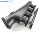 S14 S15 SR20DET 76mm Billet Intake Manifold Fuel Rail Throttle Body Black