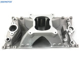 High Rise Small Block Chevy SBC Vortec Hurrican Single Plane Intake Manifold 350